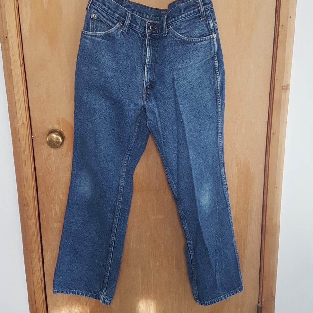 Medium blue wash denim